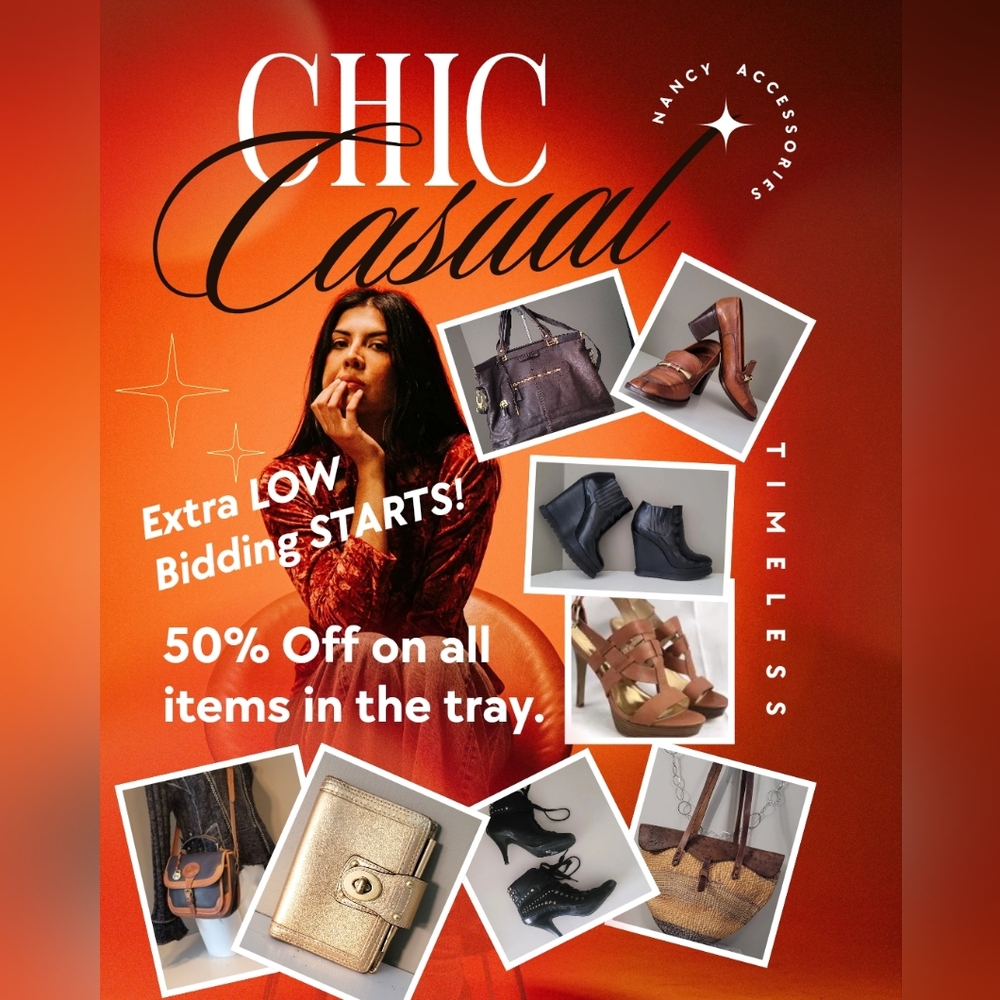 Chic Casual Timeless Items - Fri March 27 @ 5PM ** Listed and Unlisted Items**